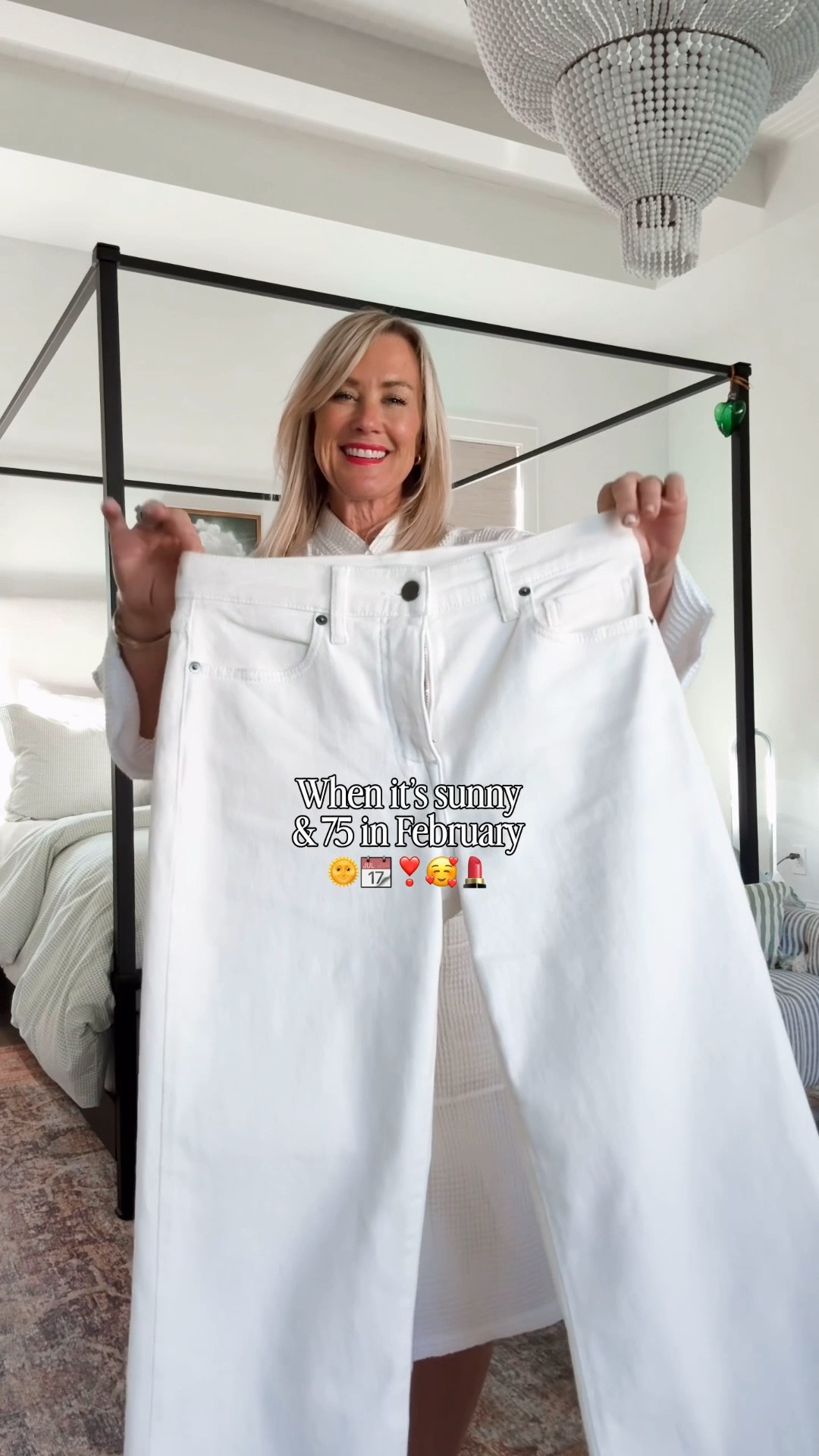 Thursday OOTD ! 

Jeans: 26, loose fit, size down of in-between
Shirt: xs, runs large! Size down if you don’t want it super oversized 
Bag: small
Jacket: XXS (runs big, size down)
Loafers: TTS (go down half of in between)

#LTKootd #LTKgrwm #LTKOver40