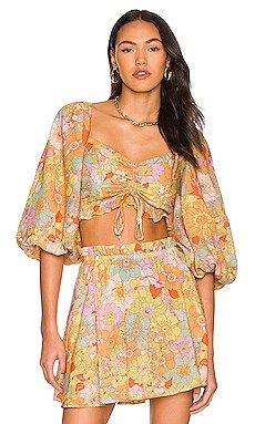 Show Me Your Mumu Jenna Top in Groovy Blooms from Revolve.com | Revolve Clothing (Global)