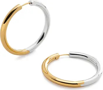 Large Essential Two-Tone Tube Hoop Earrings | Nordstrom