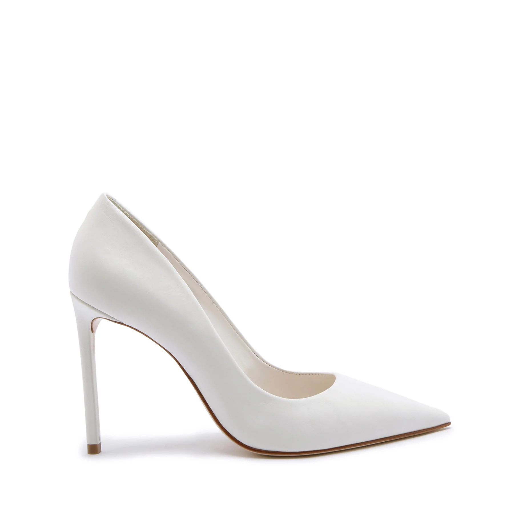 Lou Leather Pump in White | Pointed Toe Shoe | Schutz | Schutz Shoes (US)