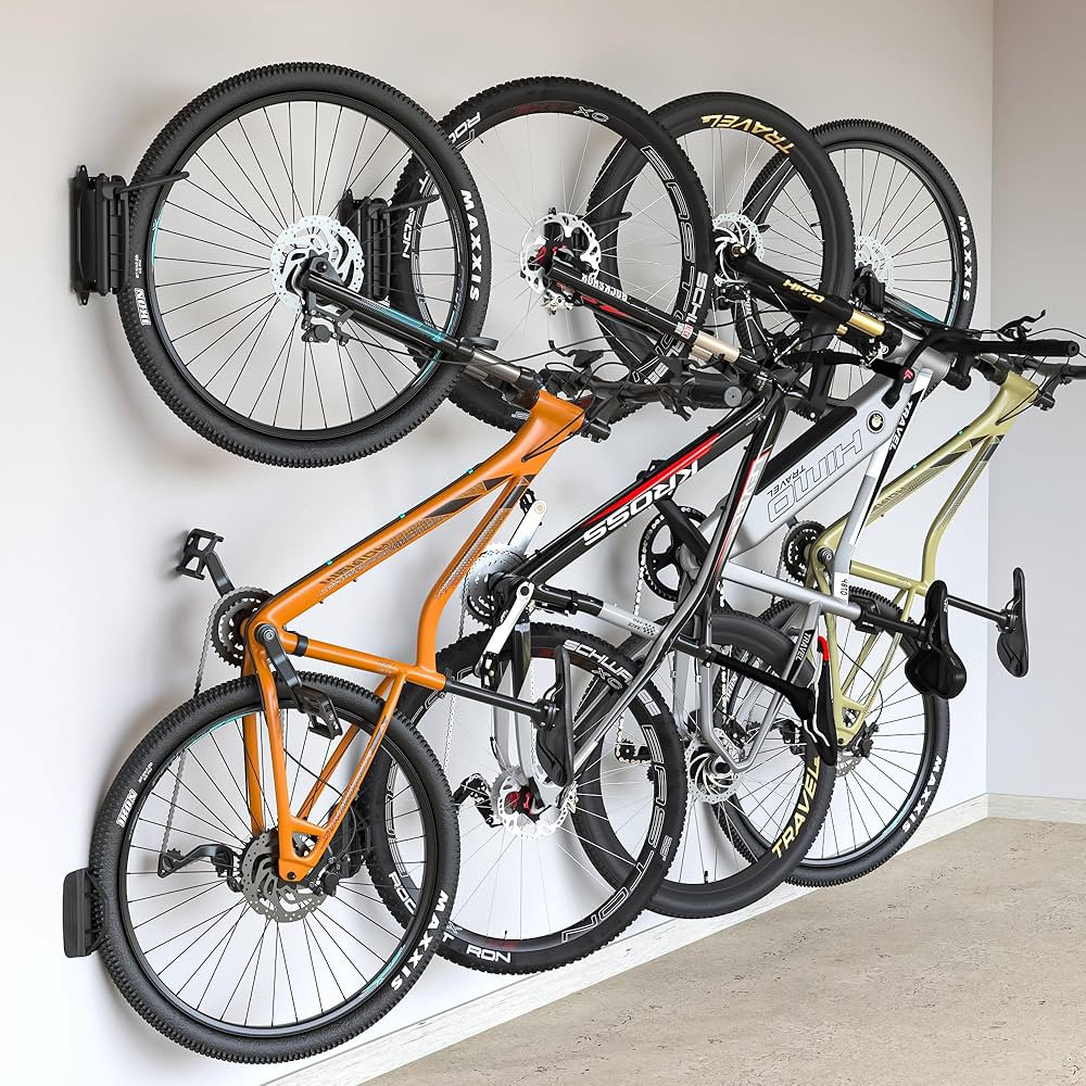 monTEK Swivel Bike Wall Mount, Bike Hangers for Garage, Space-Saving Vertical Bike Rack, Sturdy B... | Amazon (US)