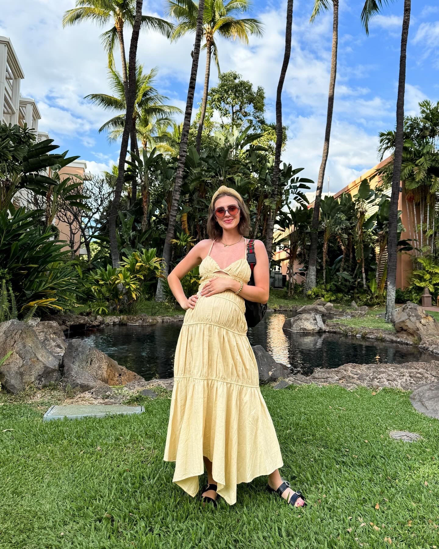 Vacation dress // non-maternity // bump friendly // spring style // spring break // I am wearing a Small 

#LTKStyleTip #LTKFindsUnder100 #LTKSeasonal