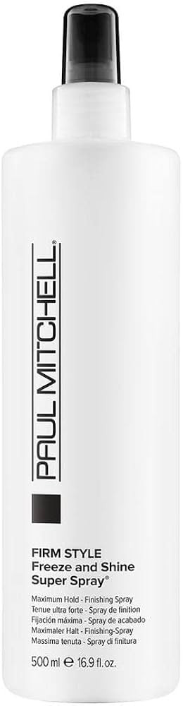 Paul Mitchell Freeze and Shine Super Hairspray, Maximum Hold, Shiny Finish Hairspray, For Coarse ... | Amazon (US)