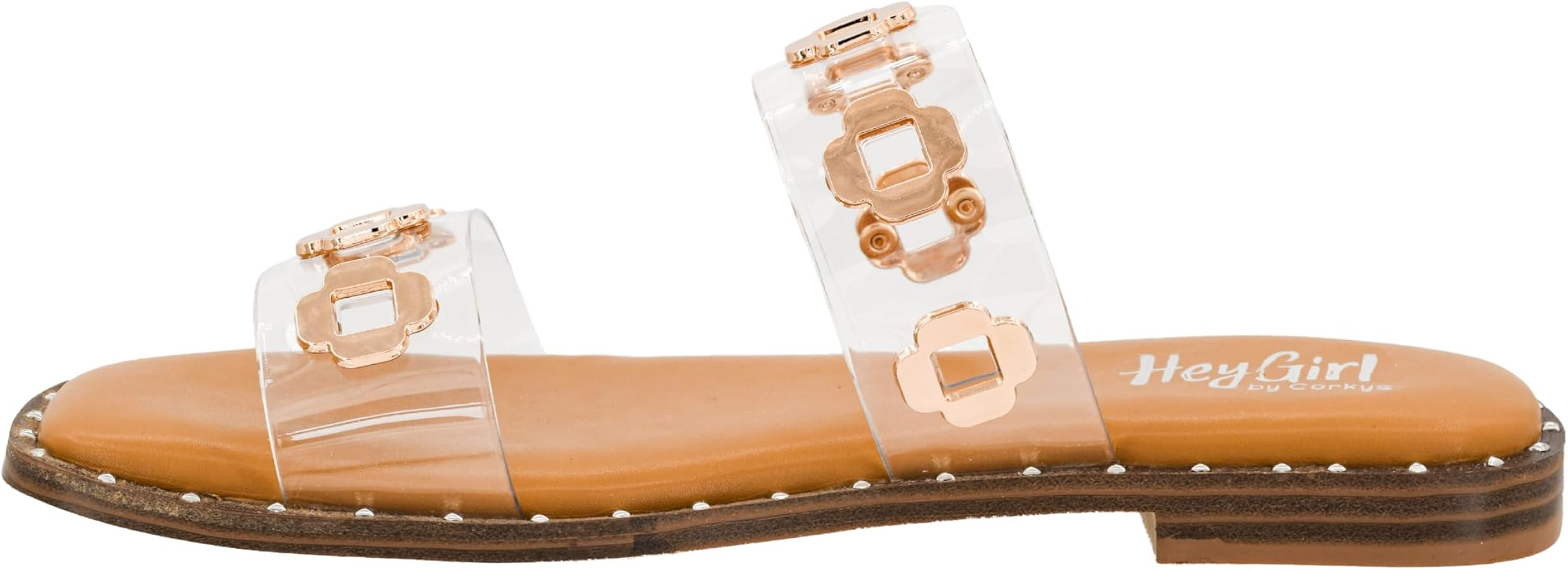Corkys Footwear Low Tide Double Strap Sandal - Featuring Two Metal-Accented Straps, A Cushioned I... | Amazon (US)