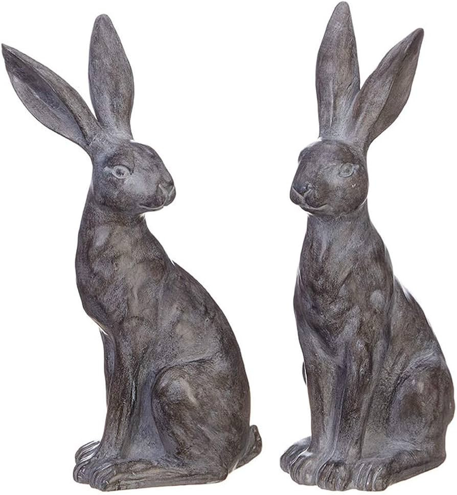 Raz Imports Botanical Farmhouse Rabbit Figurines A/2 | Amazon (US)