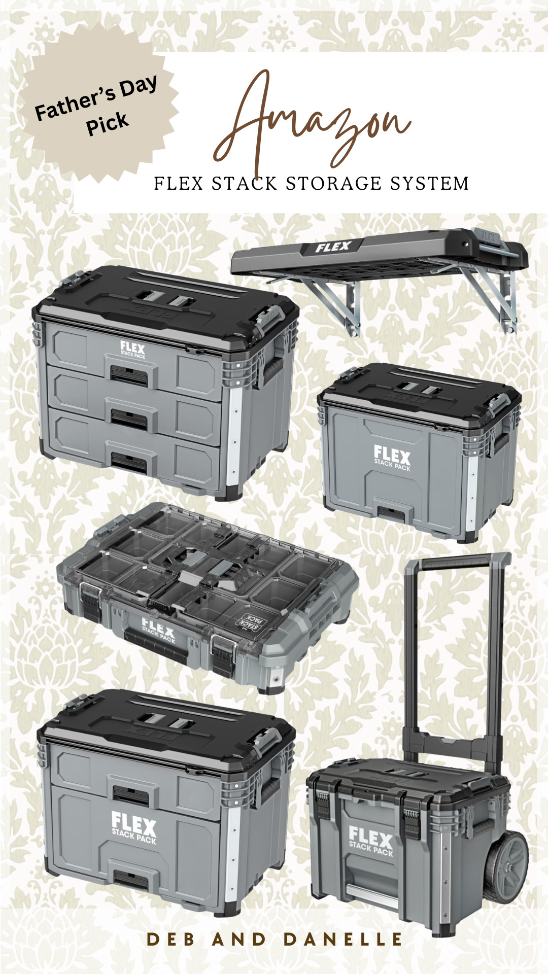 These Flex Stack Storage Systems are excellent for all of your tool storage and would also make excellent Father's Day Gifts. They are all on sale on Amazon with an additional limited-time promotion.  

 #LTKSaleAlert #LTKMens