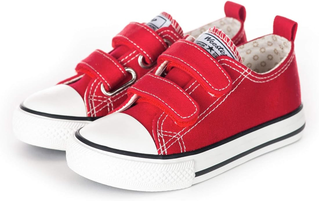 Weestep Toddler Little Kid Boy and Girl Classic Adjustable Strap Sneaker | Amazon (US)