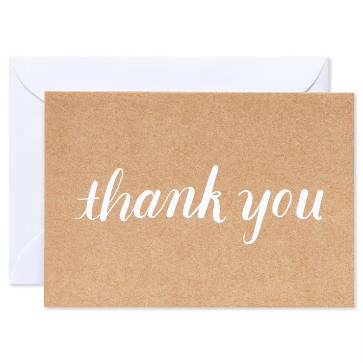 Target/Party Supplies‎Shop all Spritz24ct Thank You Cards with Envelopes Kraft - Spritz™Out o... | Target