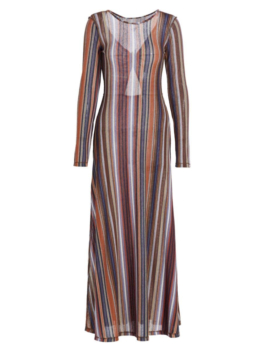 Striped Reversible Maxi Dress | Saks Fifth Avenue