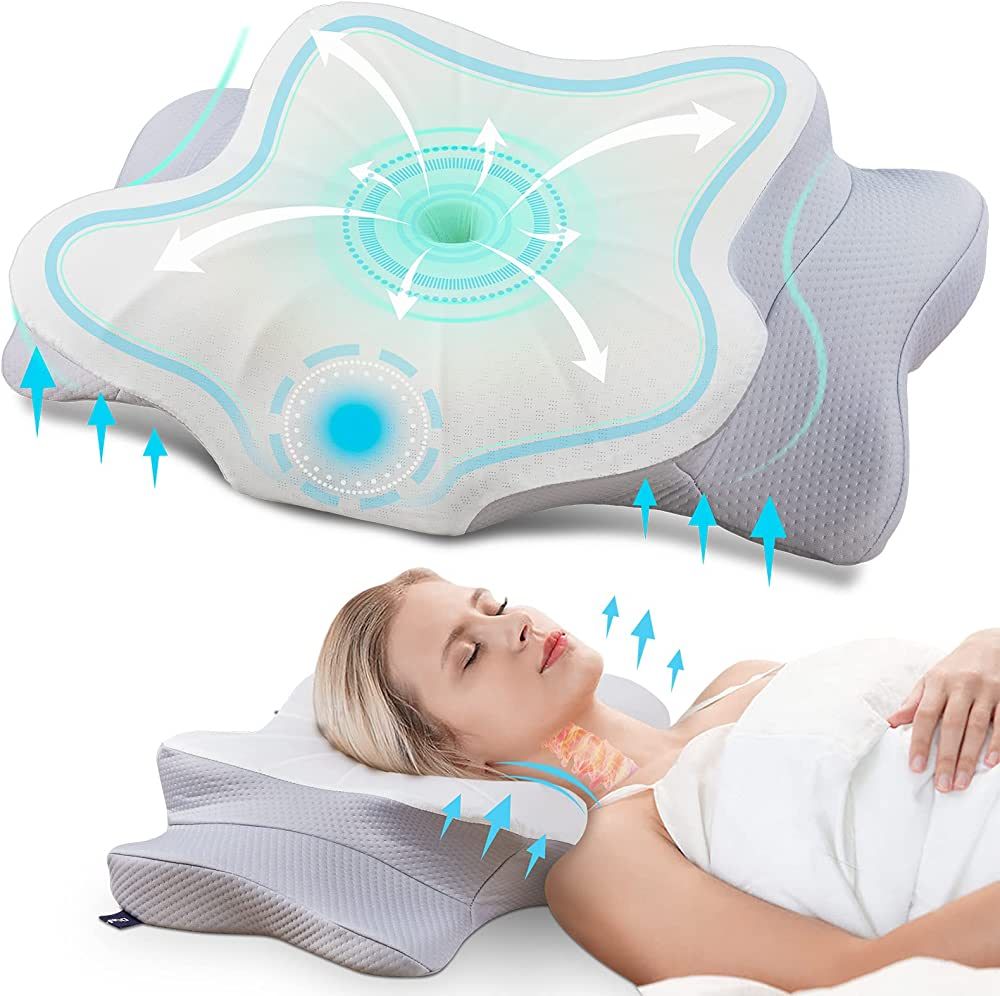 DONAMA Cervical Pillow for Neck Pain Relief,Contour Memory Foam Pillow,Ergonomic Orthopedic Neck ... | Amazon (US)
