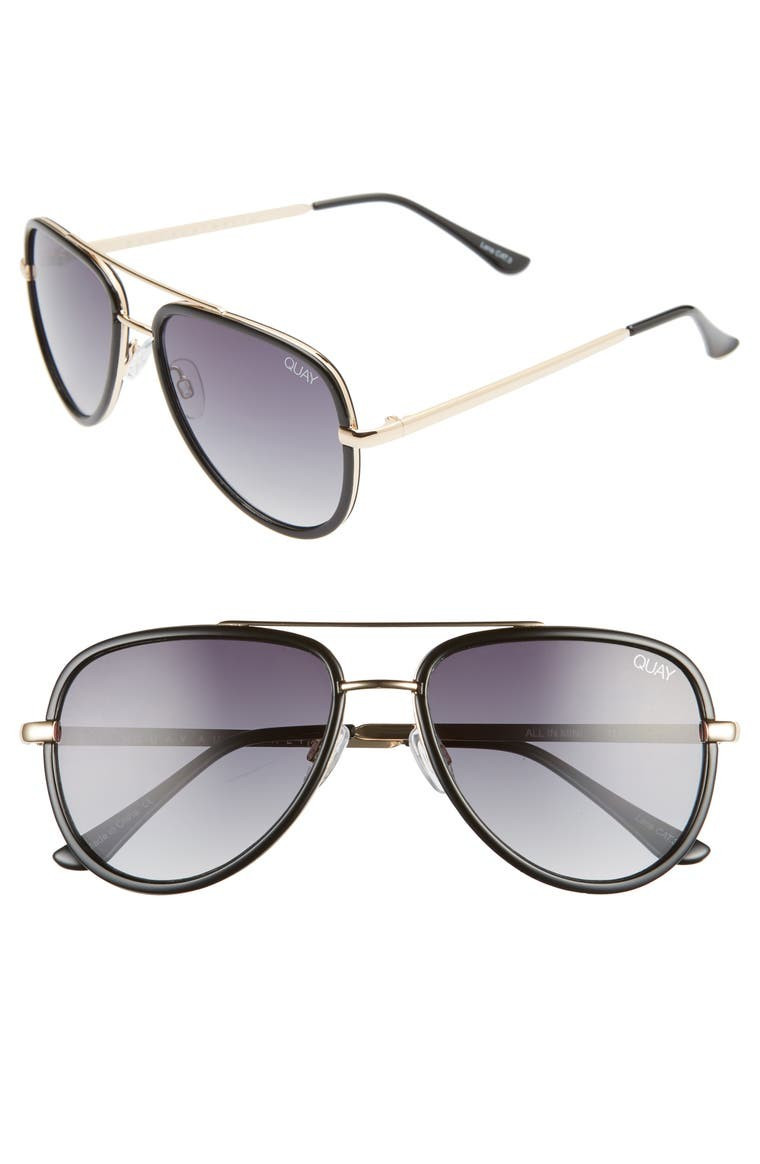 Quay Australia All In 52mm Mini Aviator Sunglasses | Nordstrom | Nordstrom