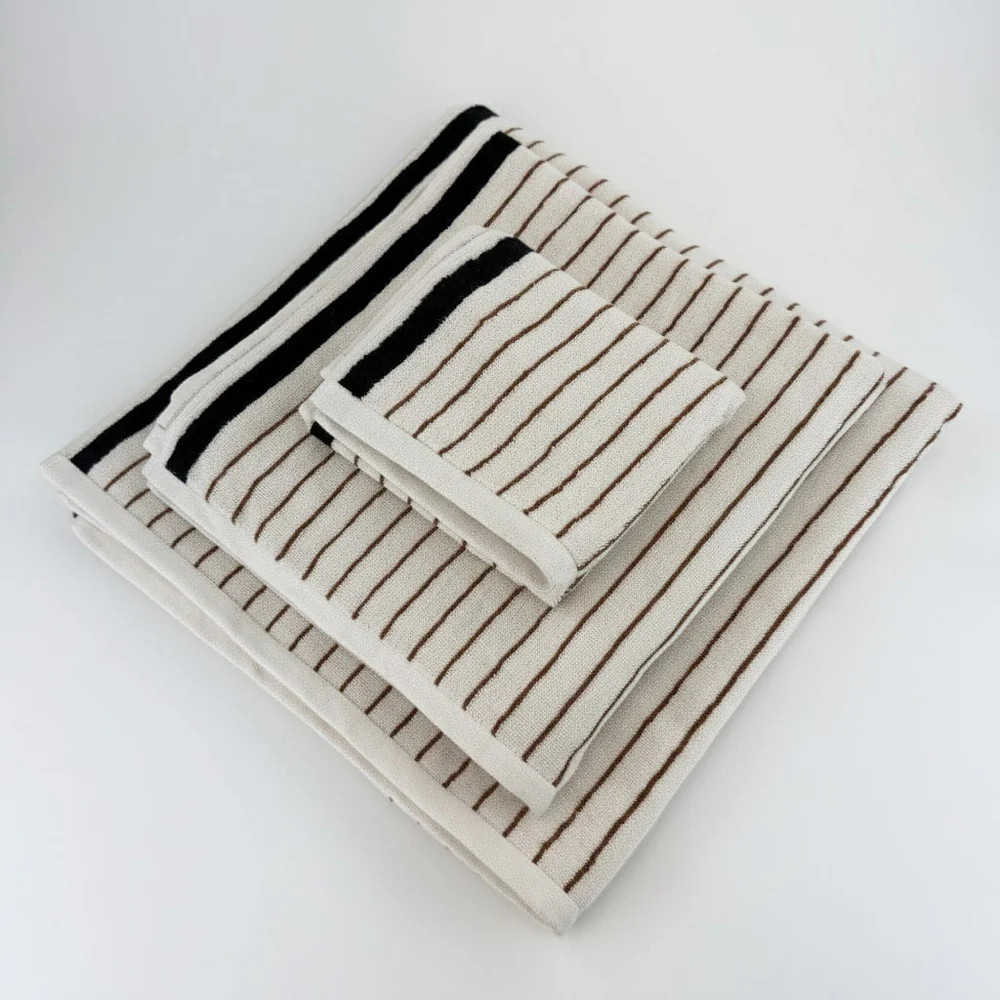 Melika Turkish Cotton Striped Terry Towel | The Loomia