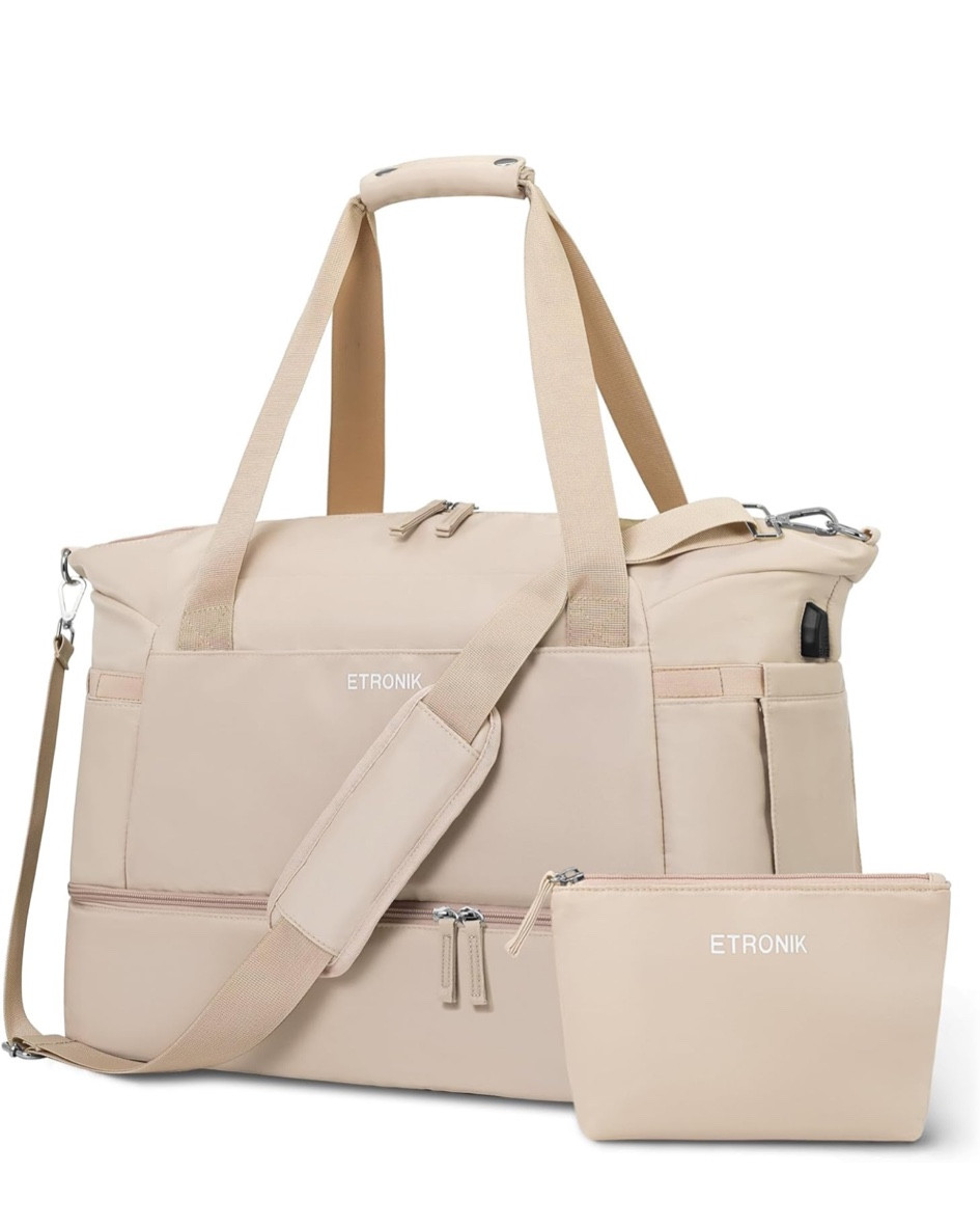 Amazing travel bag with many compartments. Great as a gym bag too. 

#LTKTravel