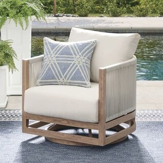 Salina Swivel Outdoor Lounge Chair | Grandin Road | Grandin Road
