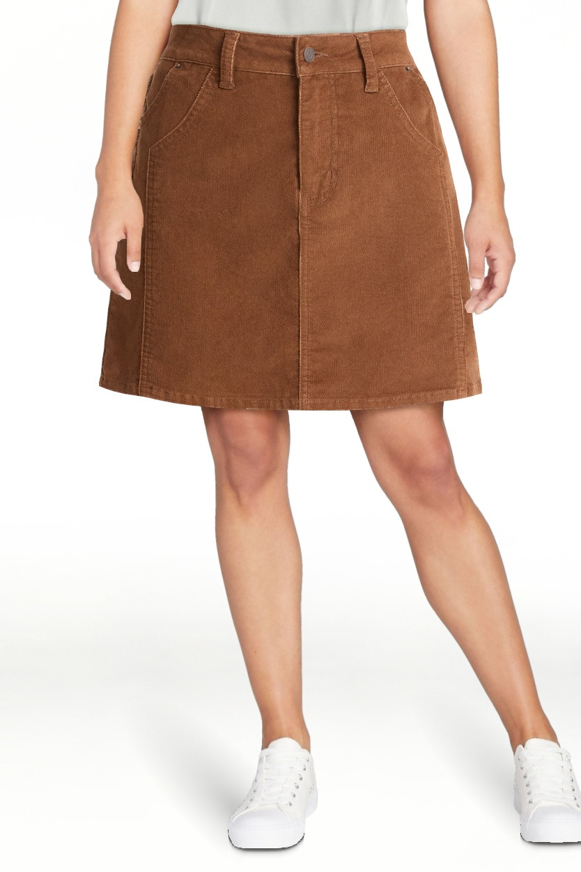 Time and Tru Women's Corduroy Mini Skirt, Sizes 0-20 | Walmart (US)