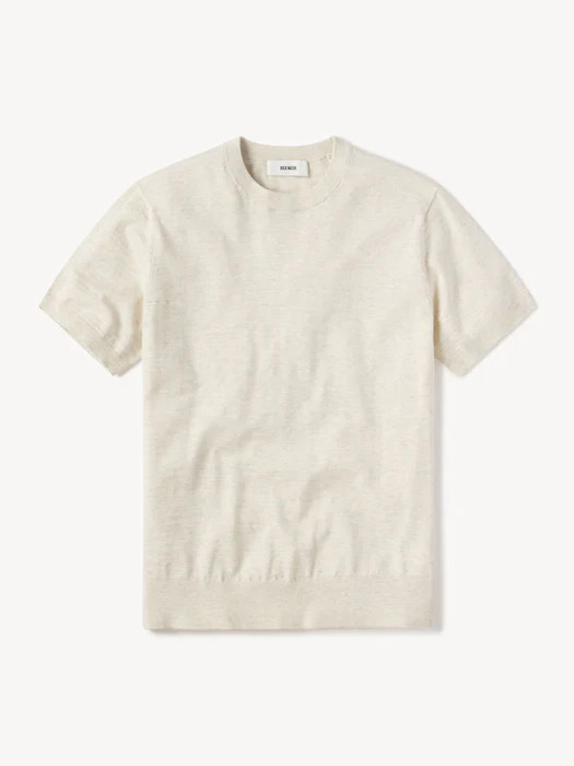 Natural Avalon Knit Classic Tee | Buck Mason