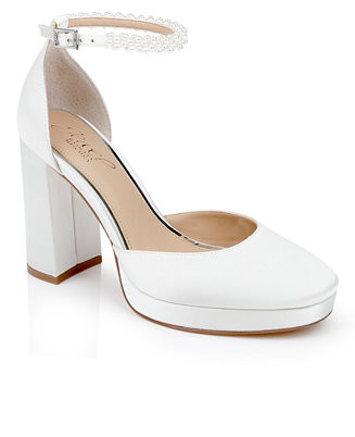 Women's Noble Bridal Block Heel Pumps | Macy's