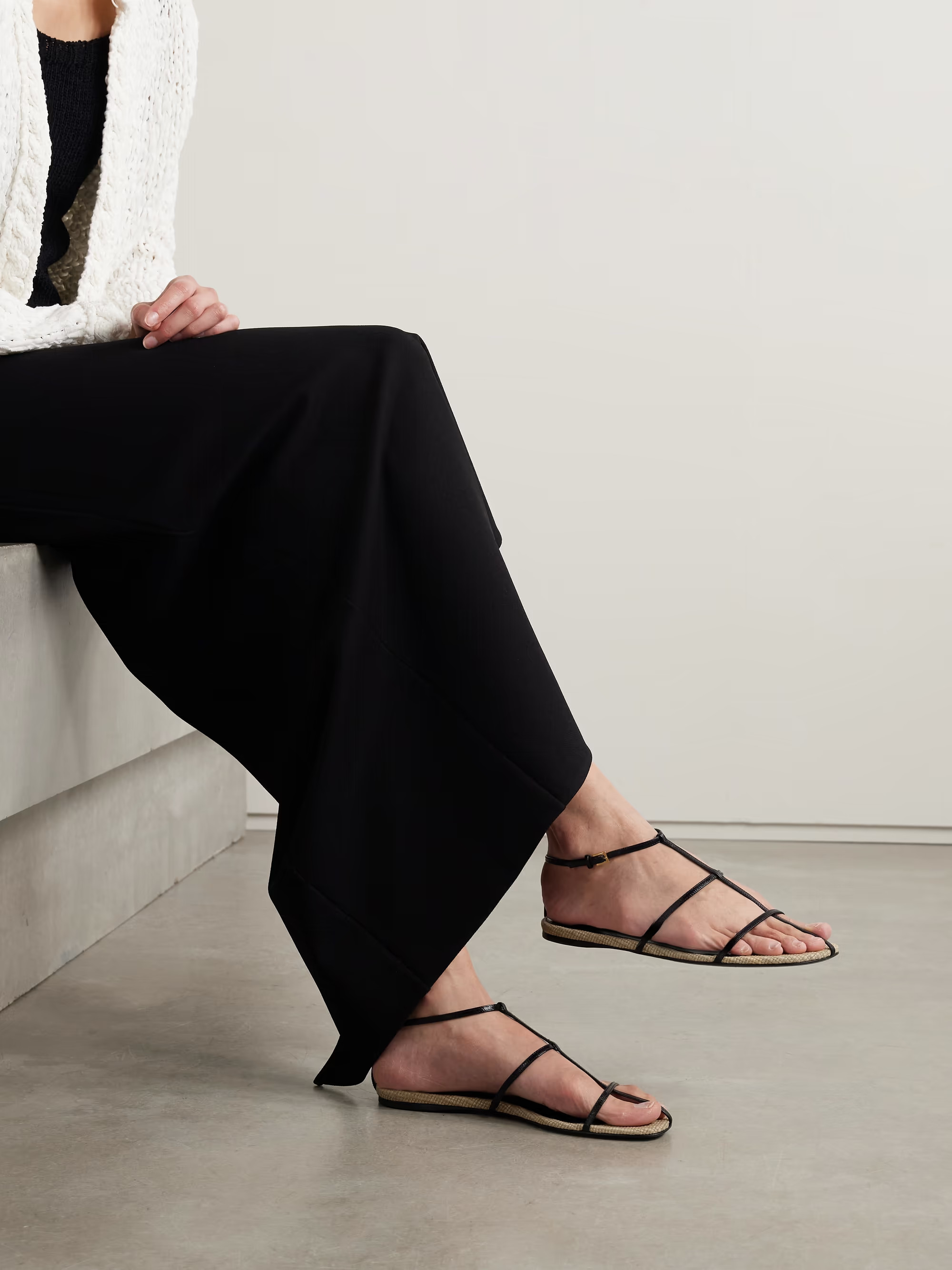 Cage leather sandals | NET-A-PORTER (US)