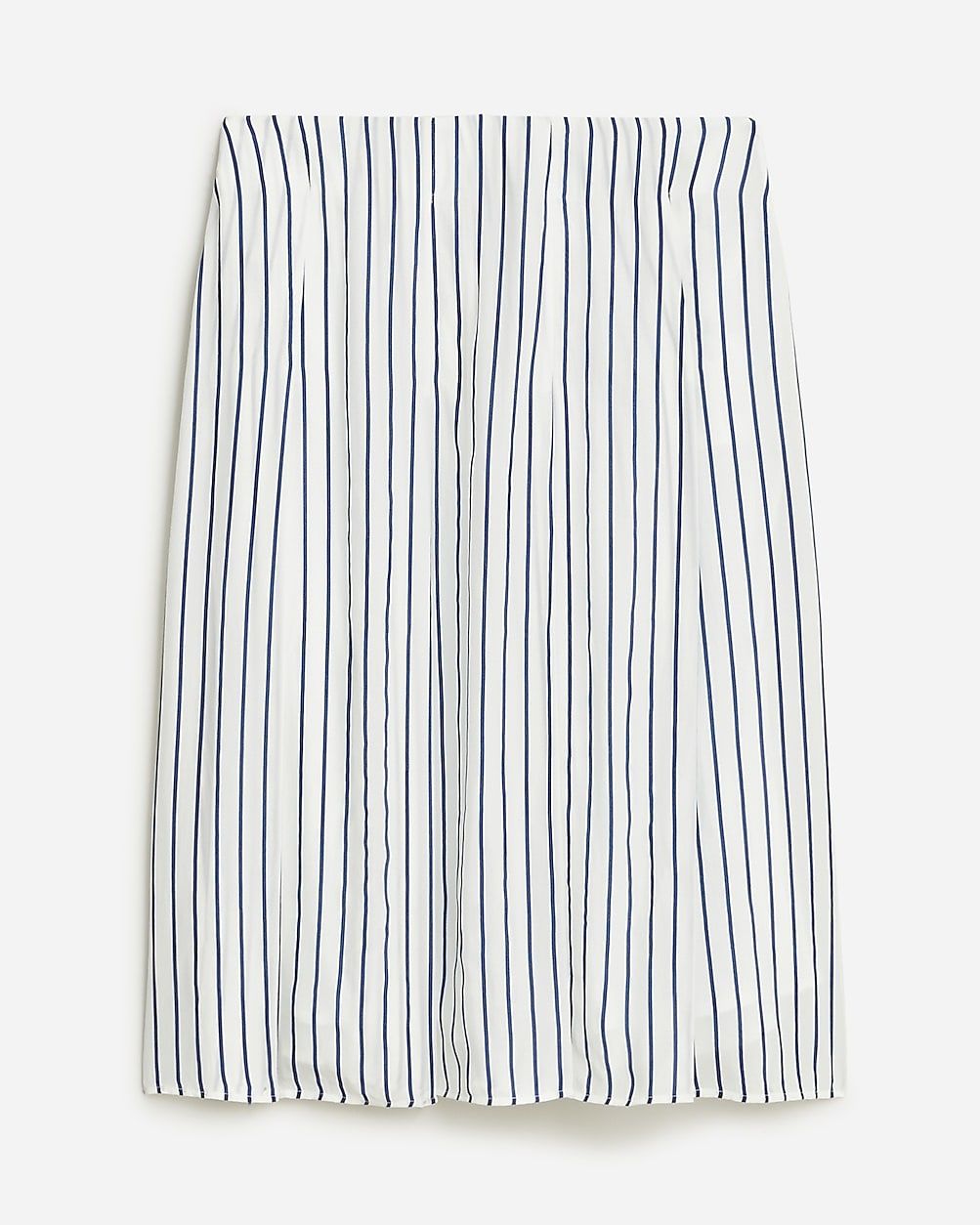 Pleated skirt in striped crepe de chine | J.Crew US
