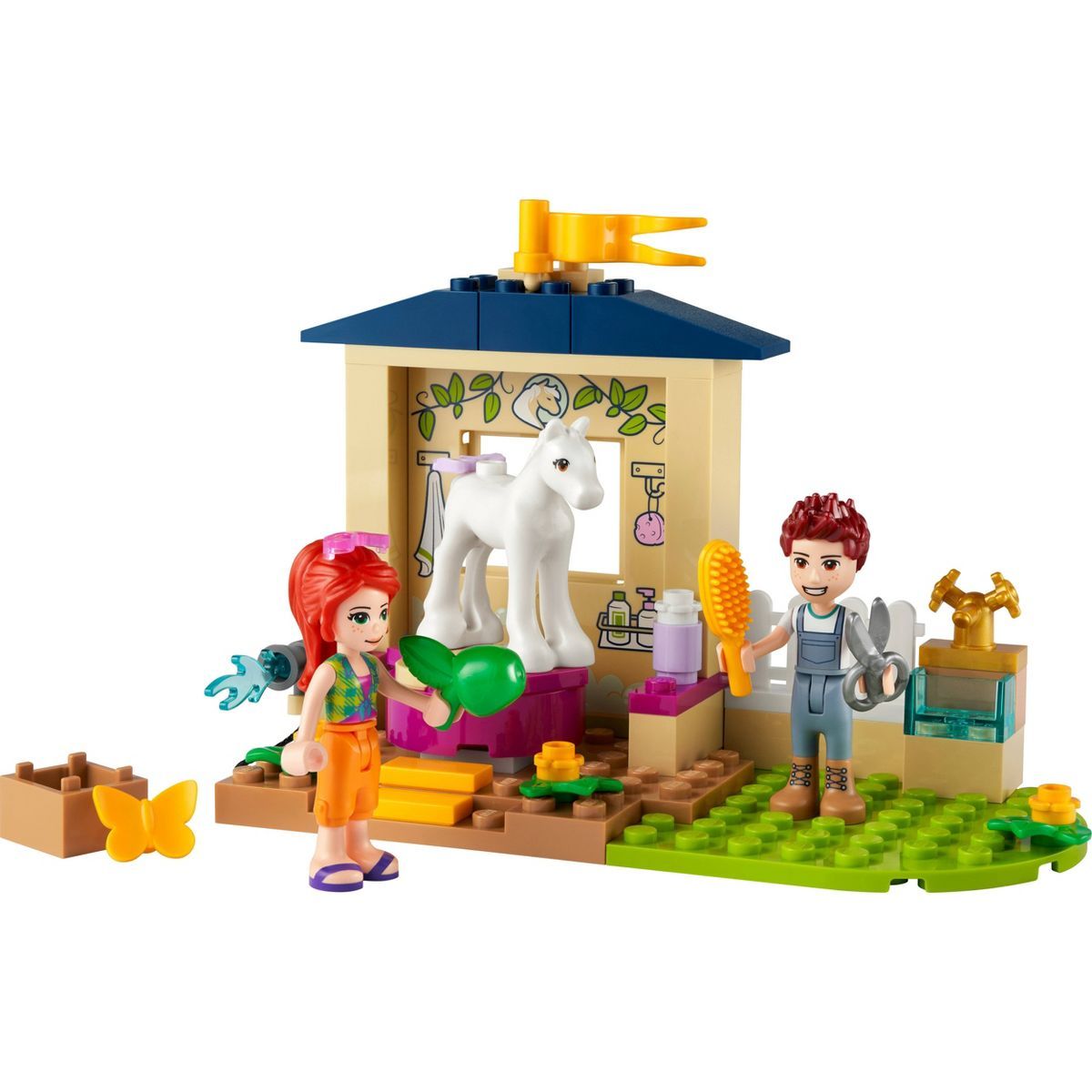 LEGO Friends Pony-Washing Stable Horse Toy Set 41696 | Target