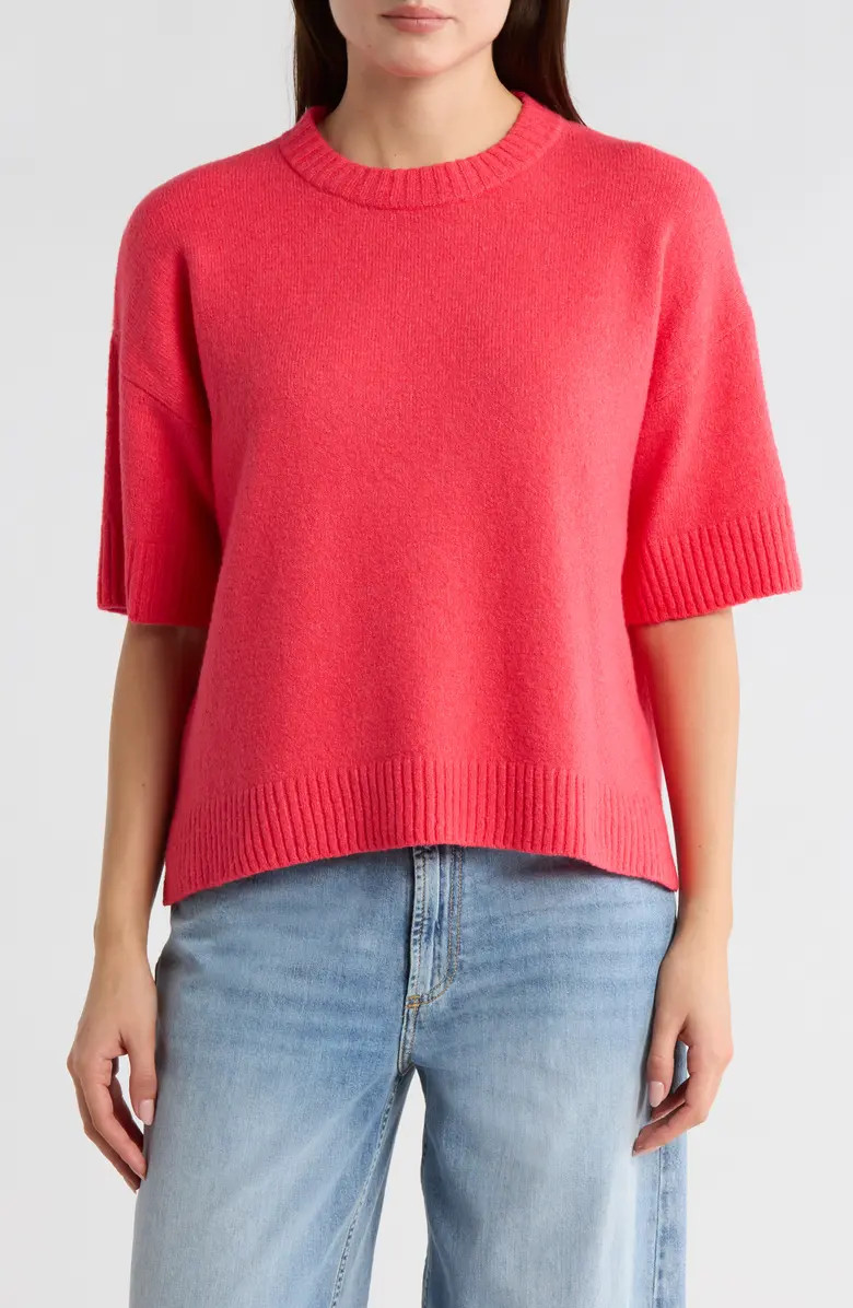 Caslon® Drop Shoulder T-Shirt Sweater | Nordstromrack | Nordstrom Rack