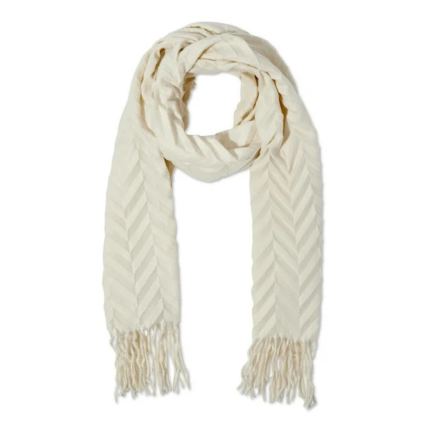 Time and Tru Ladies Pleated Travel Scarf | Walmart (US)