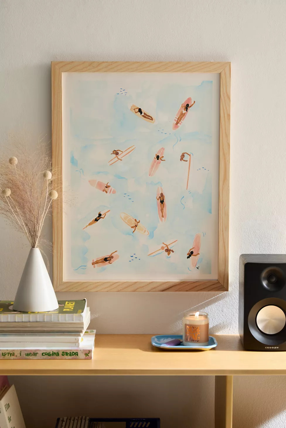 Sabina Fenn Illustration Surfers Art Print | Urban Outfitters (US and RoW)
