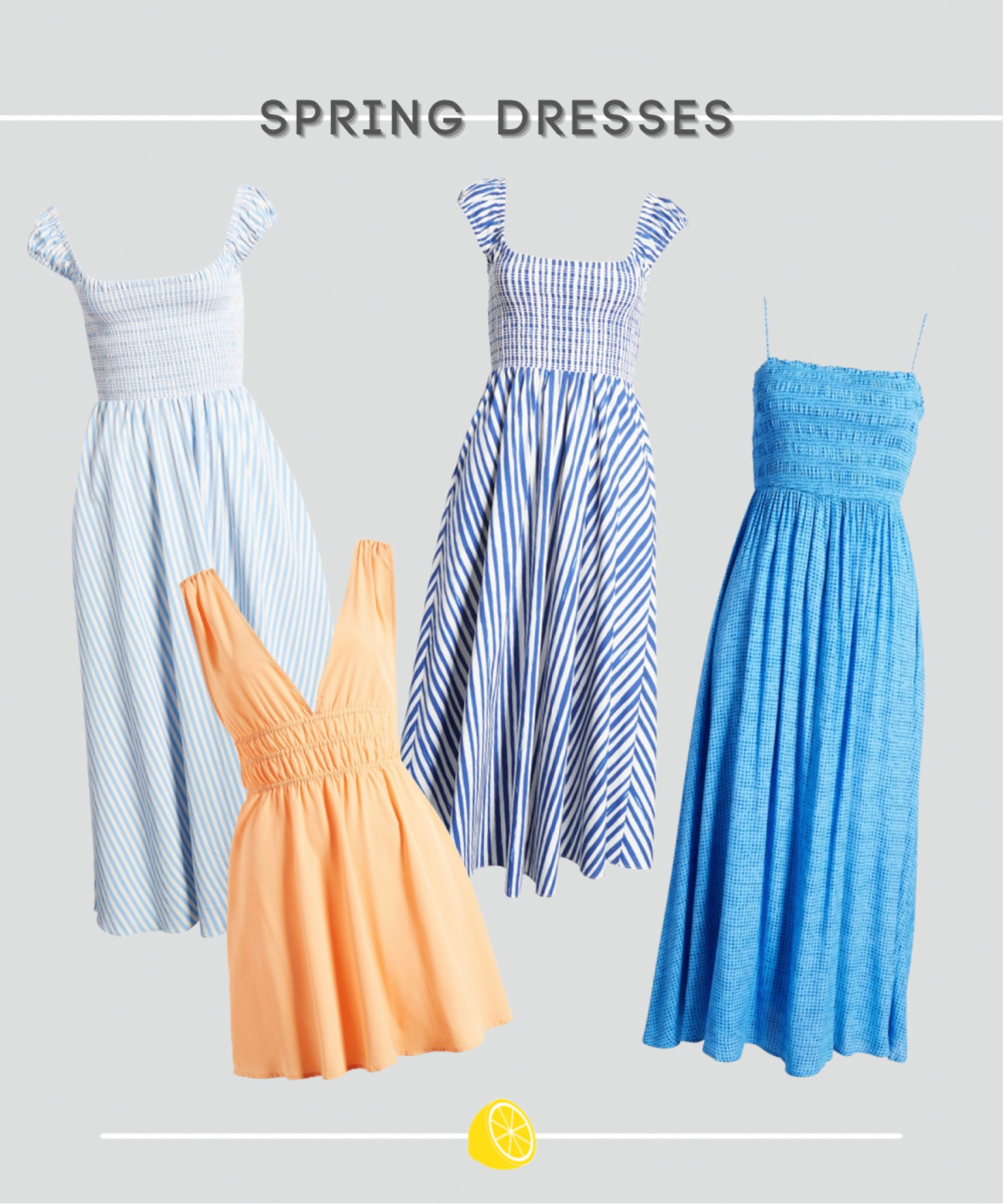 Easter dress • spring dress • striped dress • Sundress • summer dress • midi dress • maxi dress • blue dress • smocked dress • Nordstrom style • summer style • mini dress • wedding guest • vibrant colors

#LTKSeasonal #LTKtravel #LTKwedding