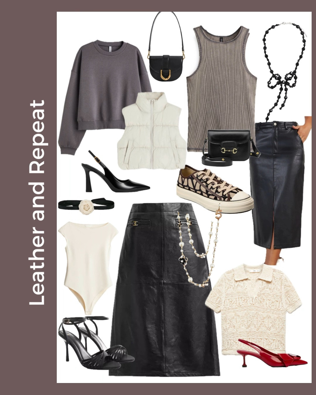 Spring leather skirt outfit… date night, girls night out outfit, elevate style. 

#LTKstyletip #LTKSeasonal #LTKshoecrush