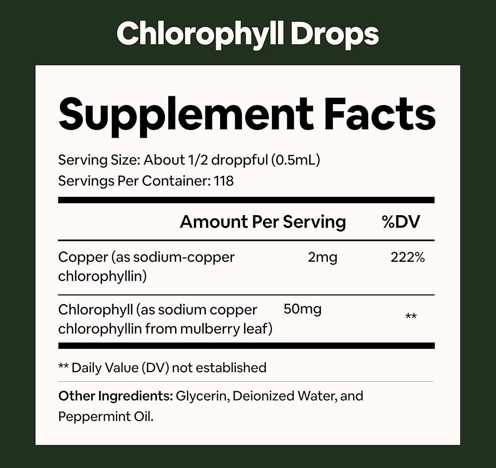 Amazon.com: Black Girl Vitamins Liquid Chlorophyll Drops \u2013 Mulberry Leaf + Chlorophyllin wit... | Amazon (US)
