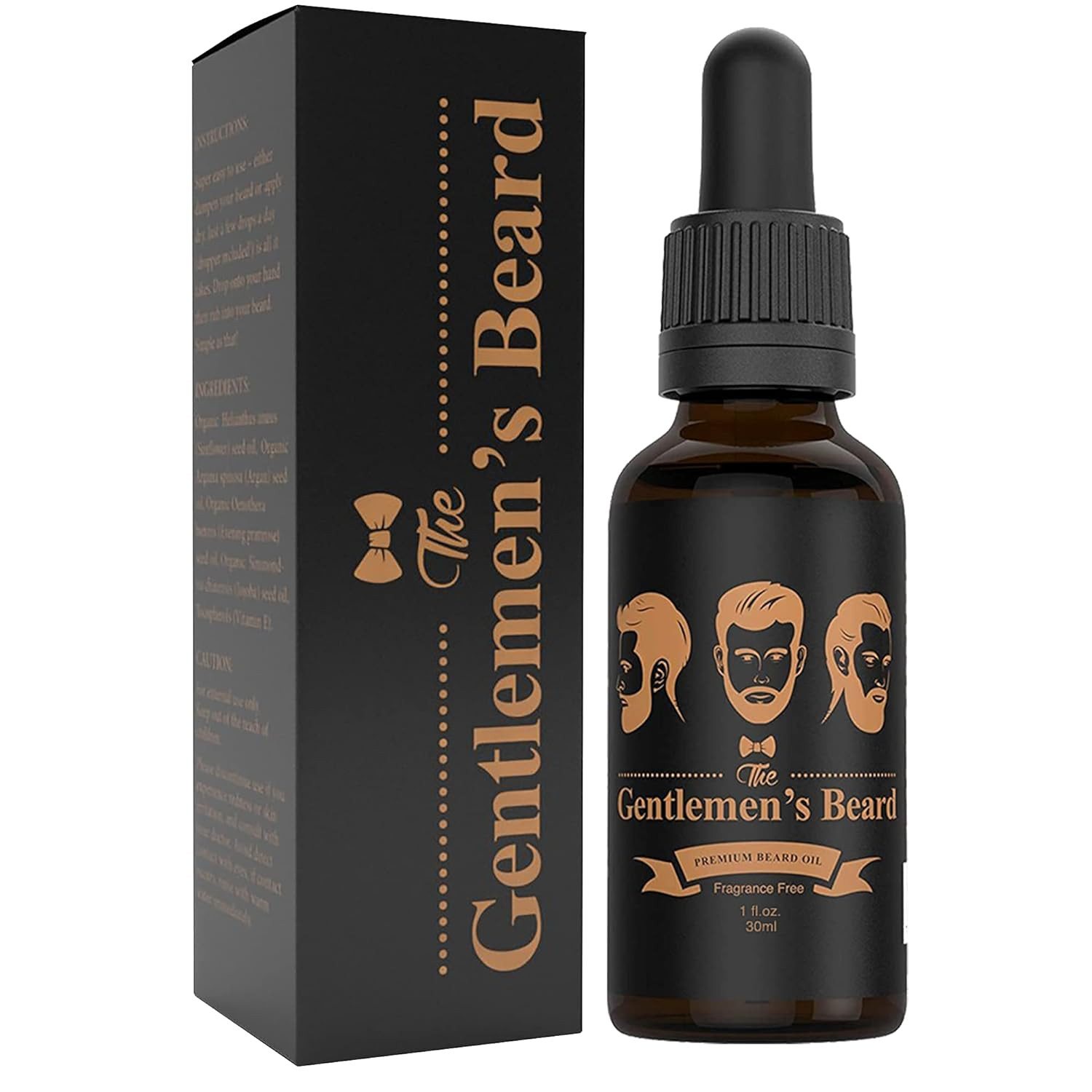 The Gentlemen's Beard Premium Beard Oil - Conditioner Softener - All Natural Fragrance Free - Sof... | Amazon (US)