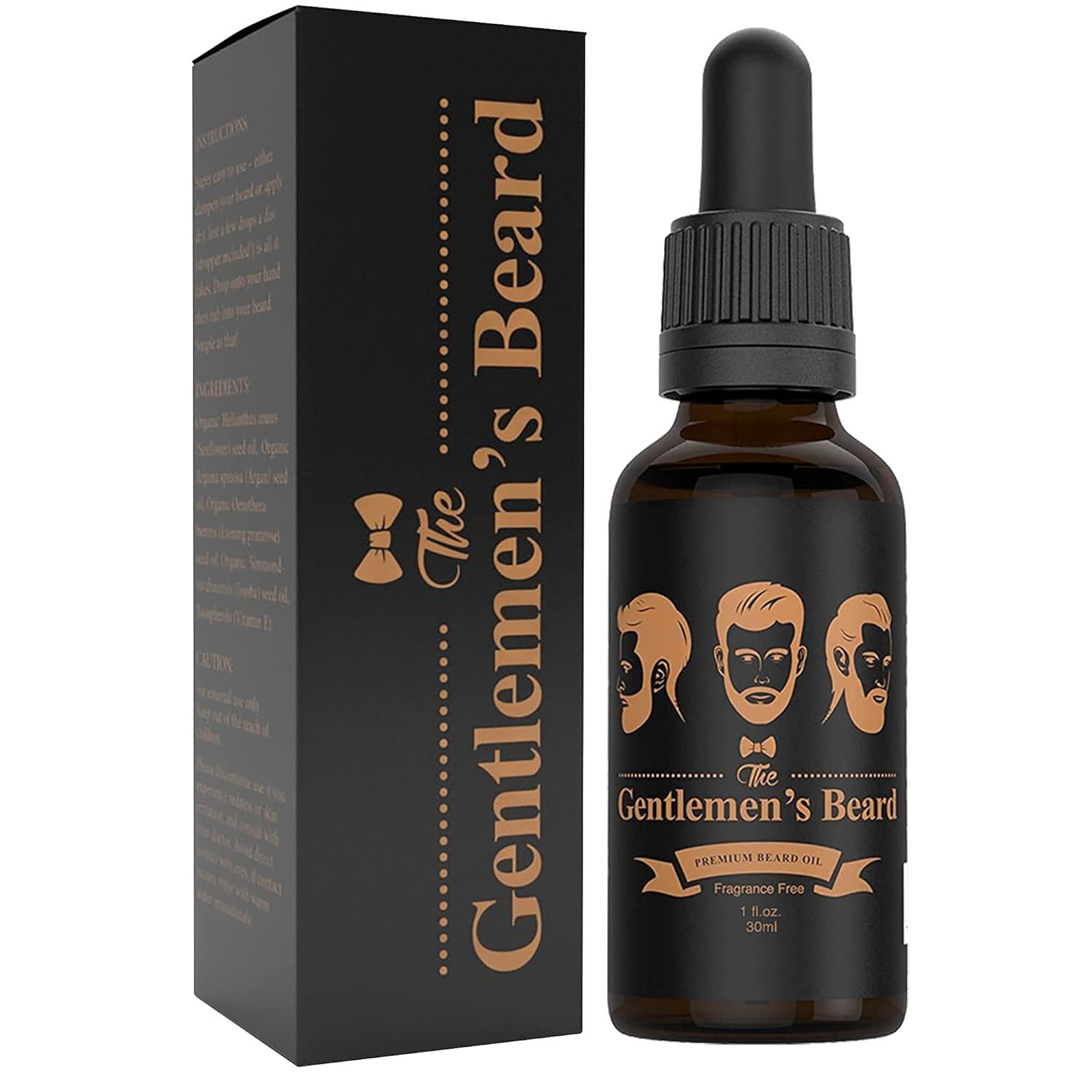 The Gentlemen's Premium Beard Oil - Conditioner Softener - All Natural Fragrance Free - Softens, ... | Amazon (US)