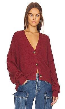 Free People Found My Friend Cardi in Deep Mocha from Revolve.com | Revolve Clothing (Global)