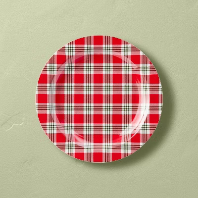Melamine Salad Plate Red Plaid - Hearth & Hand™ with Magnolia | Target