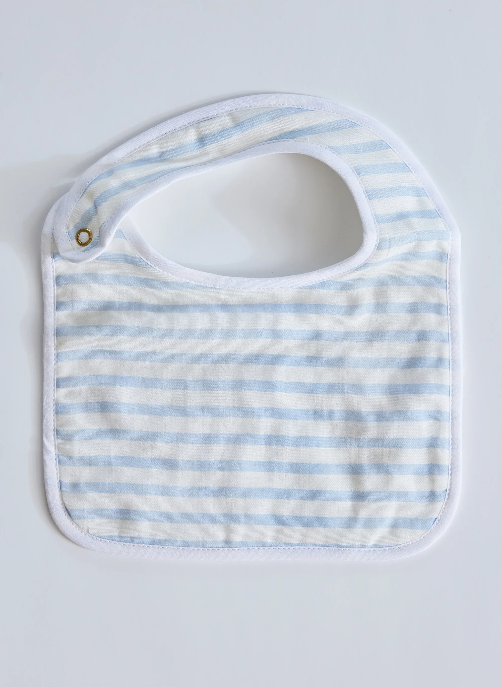 Blue & White Striped Bib | Timo and Violet