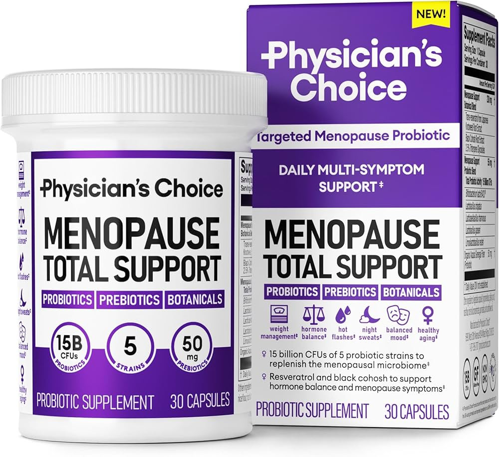 Physician's Choice Menopause Probiotic Supplement for Women - Supports Hormone Balance, Hot Flash... | Amazon (US)