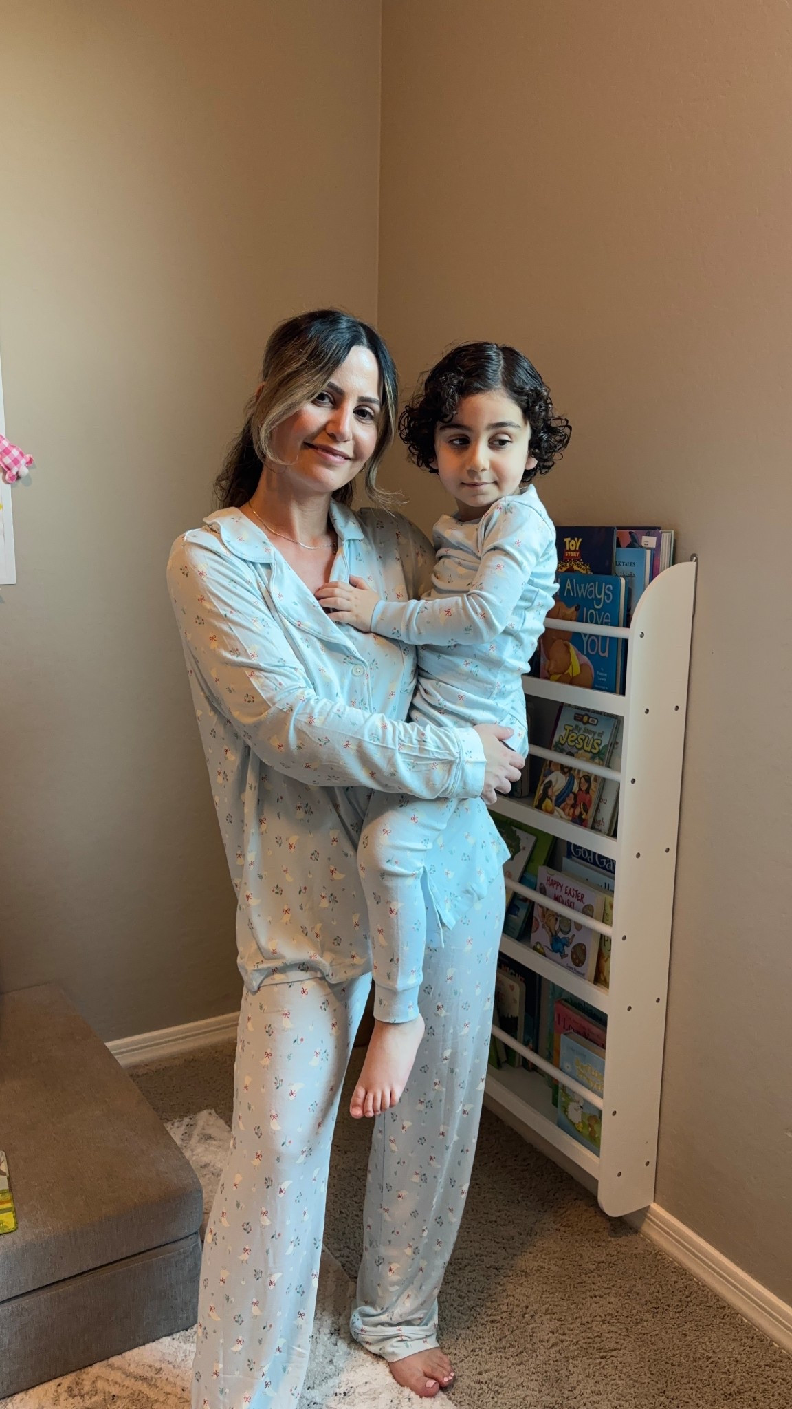 Found the cutest mommy & me Easter pajamas from Amazon! & just under $50 for both our sets (toddler pajama comes with second set) $17 I’m in size M & 4T for my toddler. 

#toddlers #mommyandme #easter #easterpajamas #momandson #matchingpajamas #amazonfinds #amazonkids #amazonsofiagrainge #sofiagrainge #easterfinds #easterbasket #momandme #matching #affordablefinds #toddlerkids #toddlerfinds #toddlereasterpajamas #matchingset #amazonprime 

#LTKmomlife #LTKSeasonal #LTKSpringSale