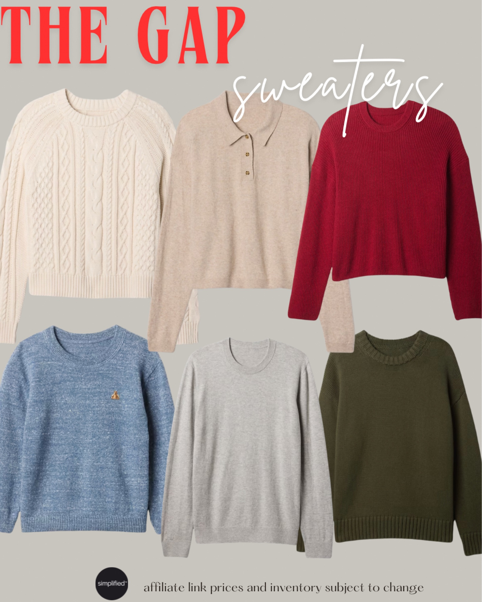 @Gap sweaters for the whole family. Cozy up for Winter and save money while doing it❄️
#ad #howyouweargap #GapCanada 

#LTKSeasonal #LTKHoliday #LTKFindsUnder50