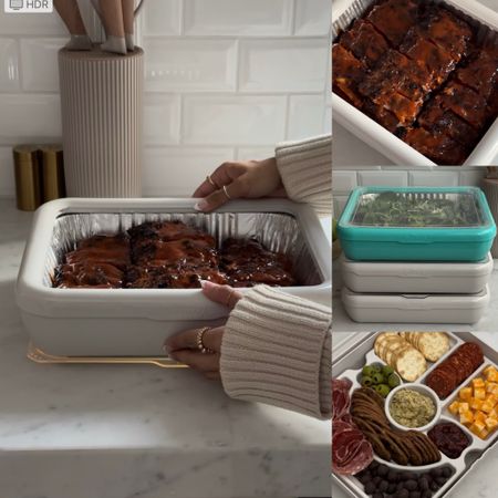 Tap any photo below to shop!!! Perfect for holiday parties, potlucks and picnics, this kitchen find allows you to transport food safely in a foil pan and serve it in style!!! 🎉👩🏽‍🍳 It’s convenient, so easy to use, keeps food hot or cold and there are special inserts made for deviled eggs or charcuterie boards!!! 🤩✨ Have a wonderful day, wonderful sis!!! Big hugs!!! Xo! 💖

#LTKHoliday #LTKhome #LTKfindsunder100