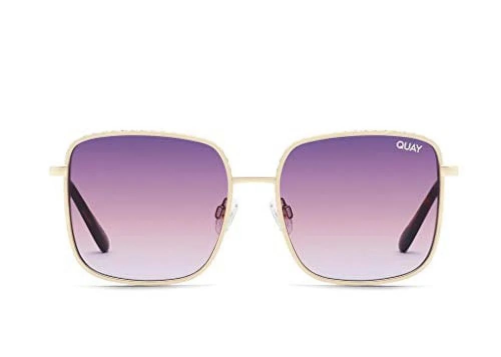 Quay Womens Real One Sunglasses Gold/Purple Pink | Walmart (US)