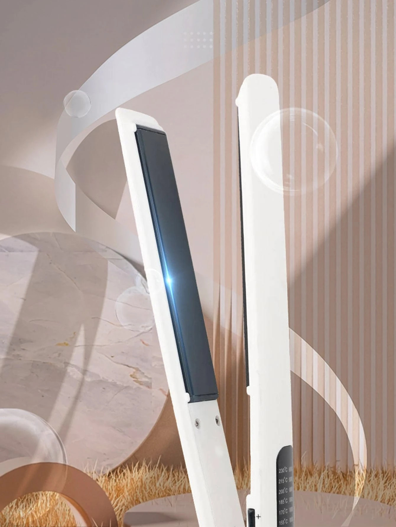 2 In 1 Hair Straightener And Curling Iron, Home Use Flat Iron With Heating Plate Heated Styling I... | SHEIN