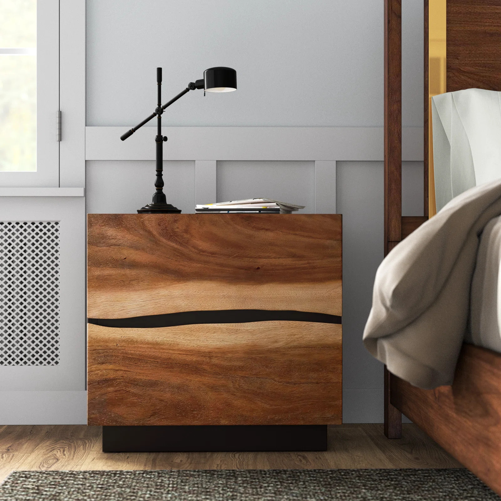 Ralphio 2 Drawer Nightstand | Wayfair North America