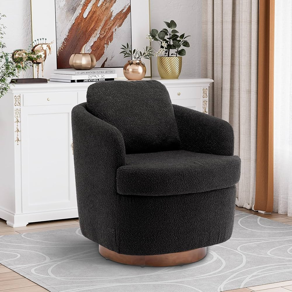 DAMAIFROM Swivel Accent Chair, 360 Degree Round Swivel Barrel Chair for Living Room, Modern Uphol... | Amazon (US)