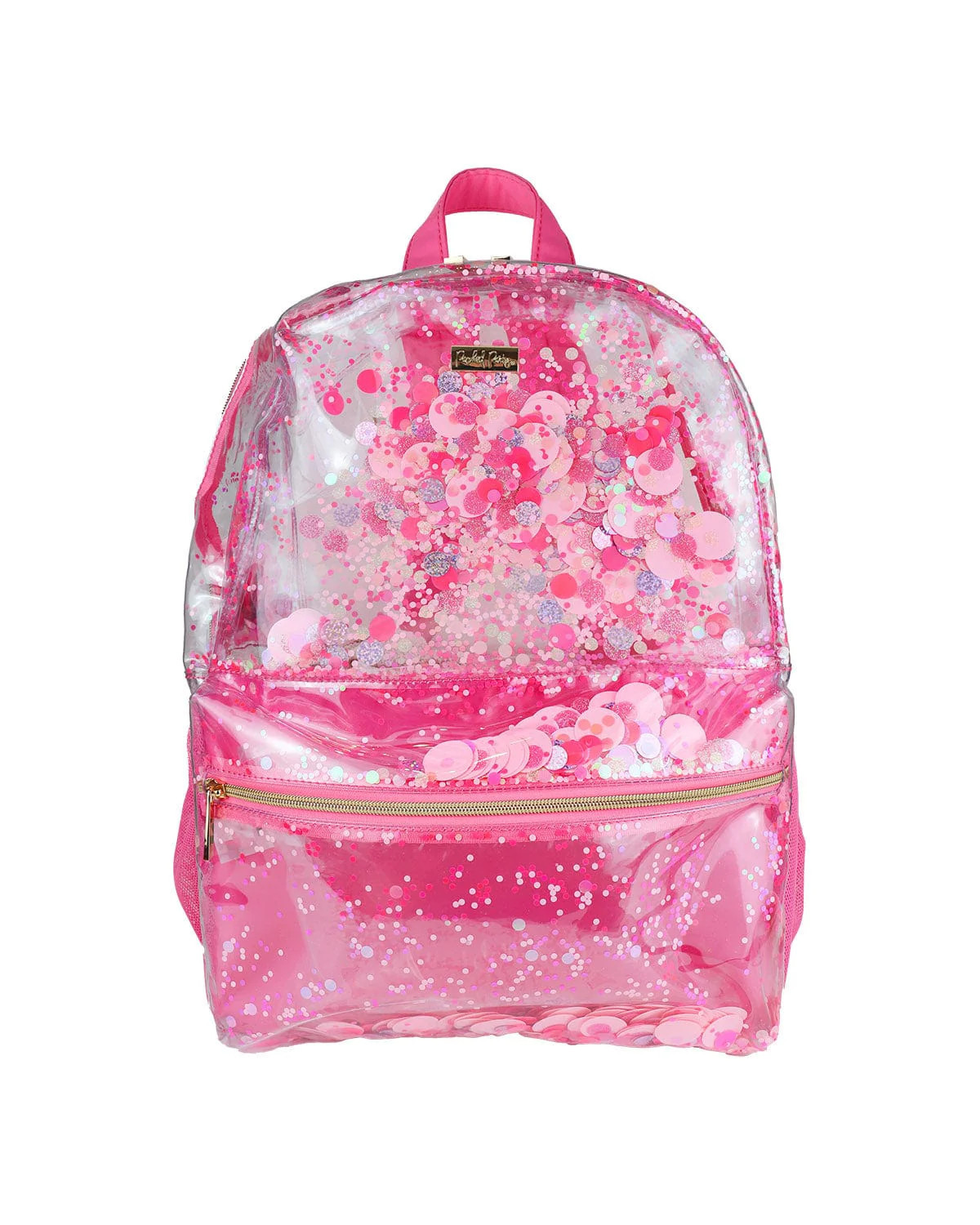 Pink Party Confetti Pink Clear Backpack | Packed Party