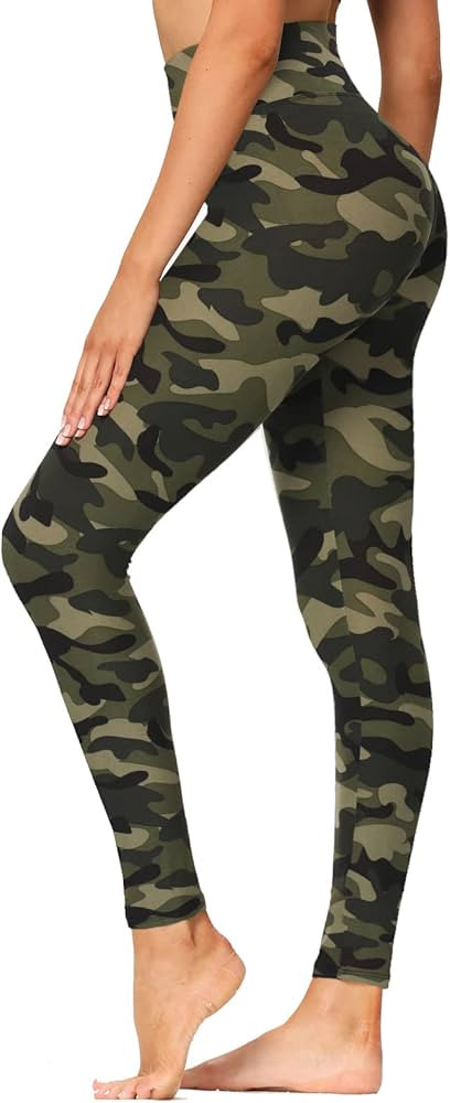 GAYHAY High Waisted Leggings for Women - Soft Opaque Slim Tummy Control Printed Pants for Running... | Amazon (US)