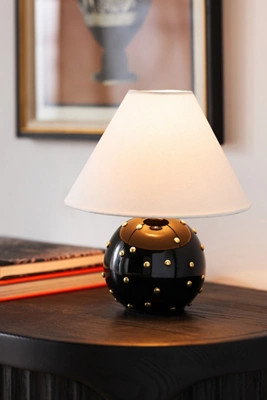 Jeanette Beaded Mini Brass Table Lamp | Anthropologie (US)