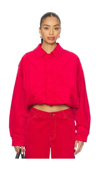 LIONESS Kenny Bomber Jacket in Red. - size XS | Revolve Clothing (Global)