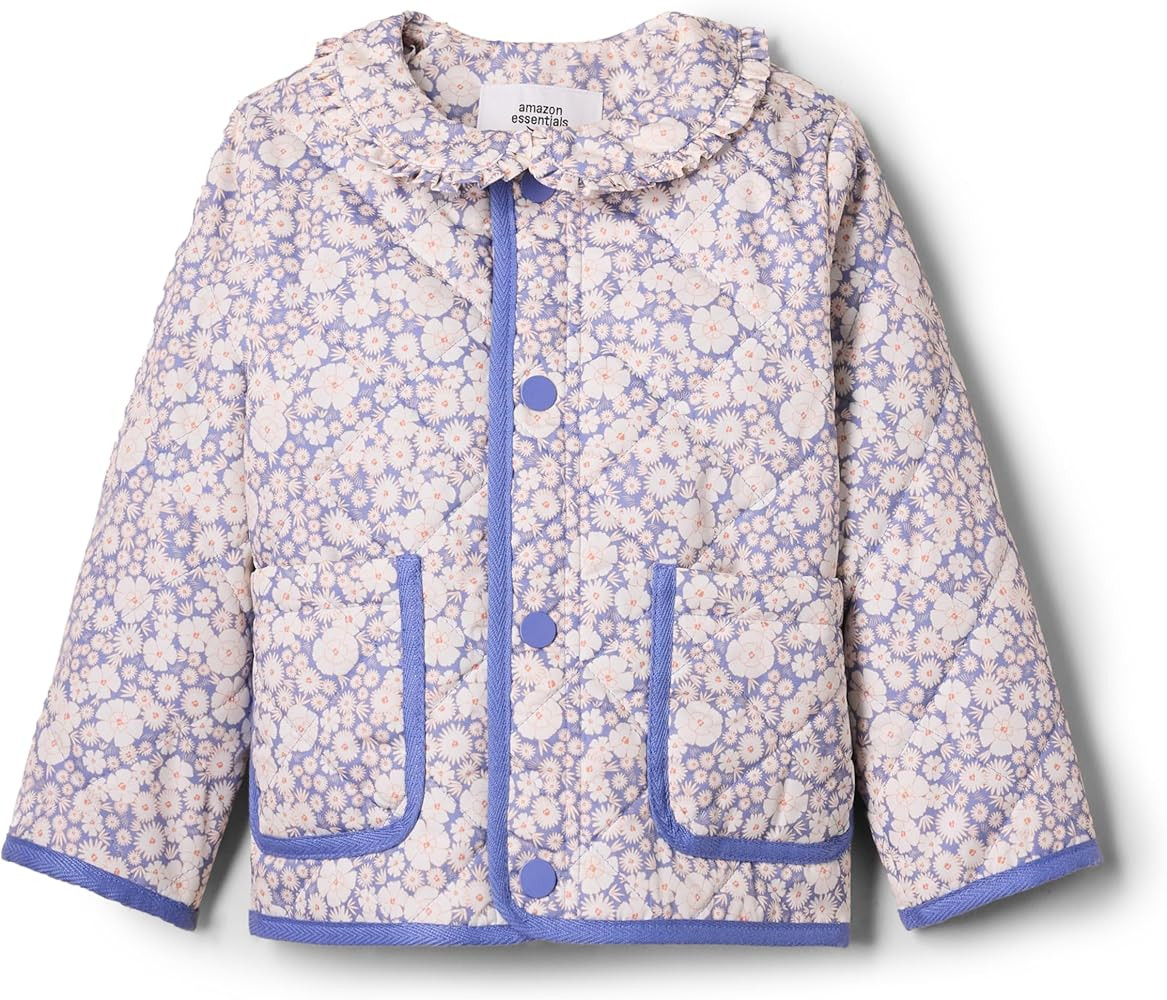 Amazon Essentials x Sofia Grainge Toddlers and Baby Girls' Midweight Field Jacket with Ruffle | Amazon (US)