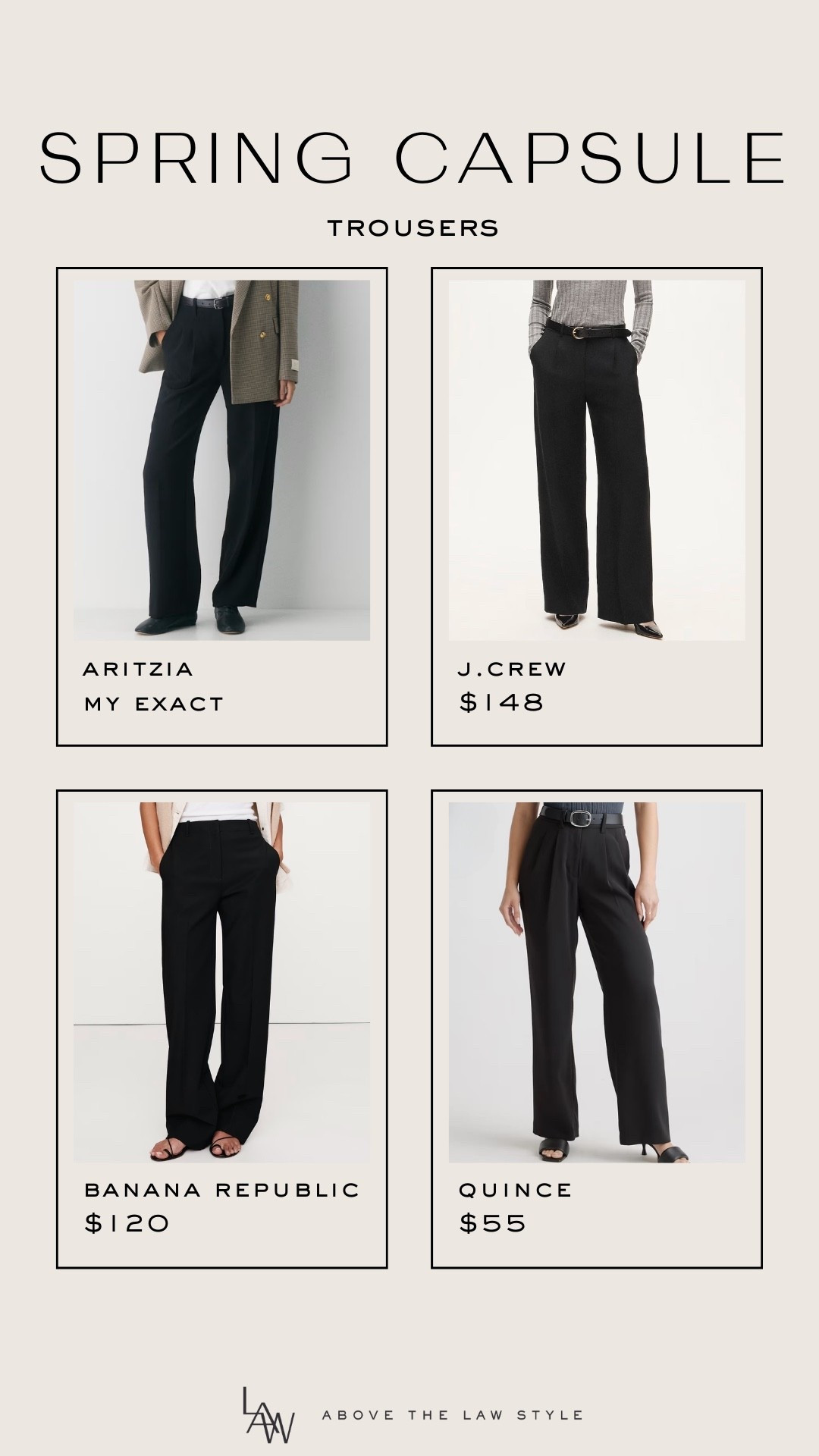 Spring Capsule: Trousers

#LTKSeasonal #LTKOver40