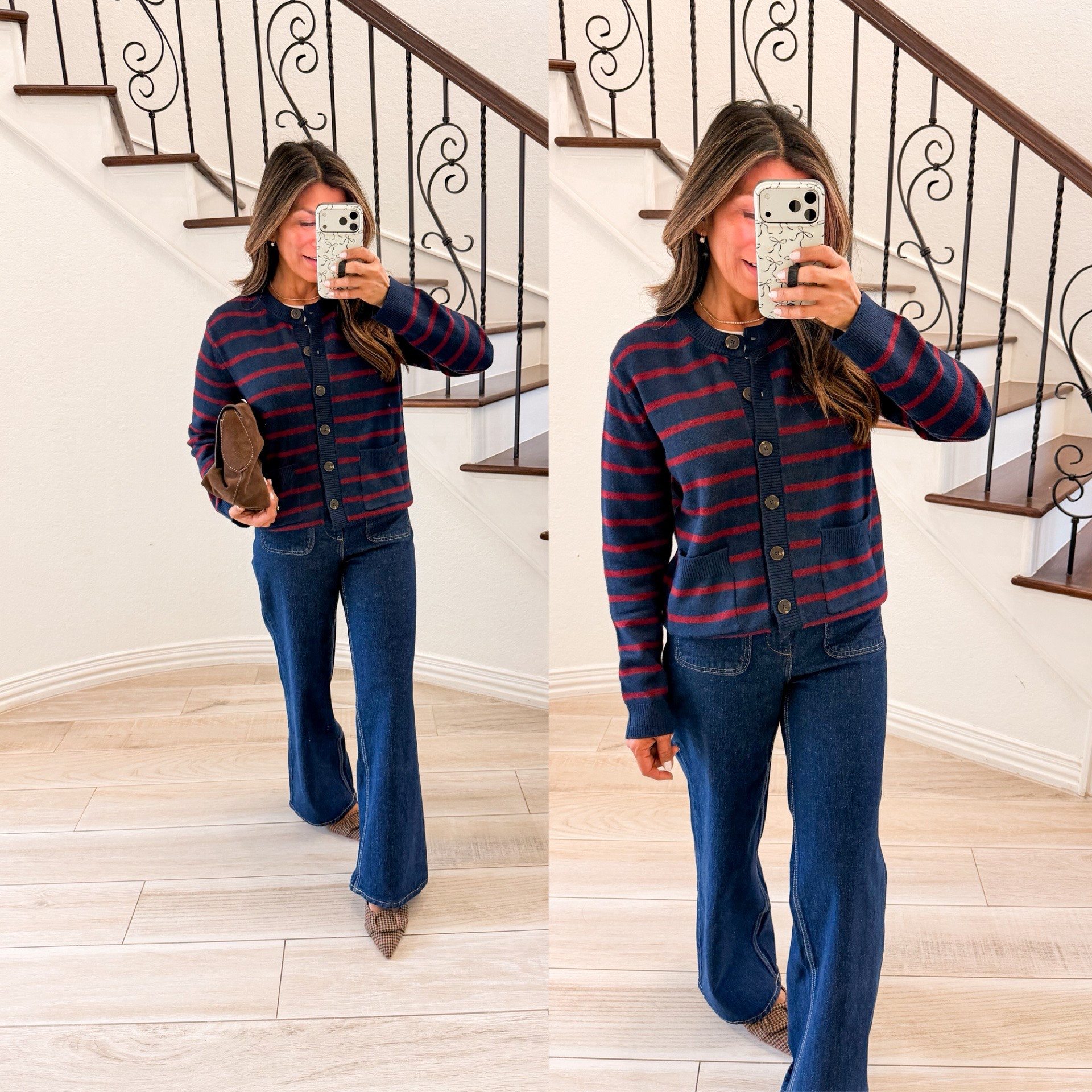 I’m 5’2” 118#ish for reference 
Cardigan in size small tts
Jeans tts
Shoes tts
White tee I sized up to medium.

Walmart finds, over 50 style, midlife fashion, petite fashion,midlife women, affordable fashion, fashion over40

#LTKOver40 #LTKPetite #LTKootd